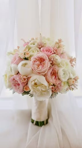 Romantic Blush and Cream Bridal Arrangement