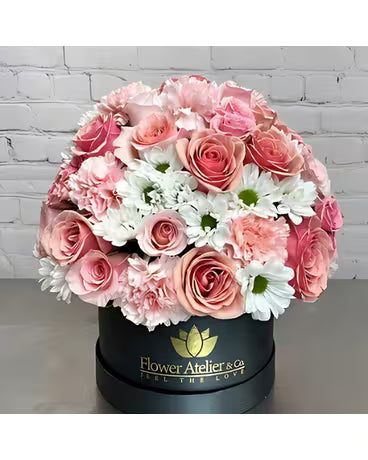 Large Sweet Shades of Pink Flower Box